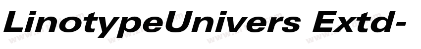 LinotypeUnivers Extd字体转换